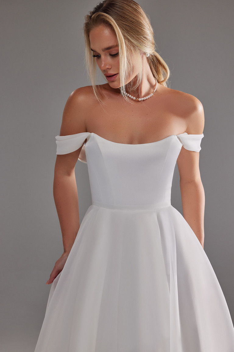 Свадебное платье Тиффани миди фото номер 4