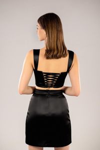 Top corset Andrea + mini skirt