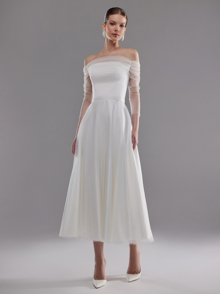 Свадебное платье Милле миди фото номер 3