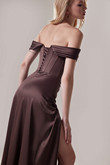 Шоколадное вечернее платье Райли превью фото номер 7